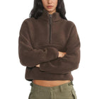 Cozy Teddy Half-Zip Sweatshirt
