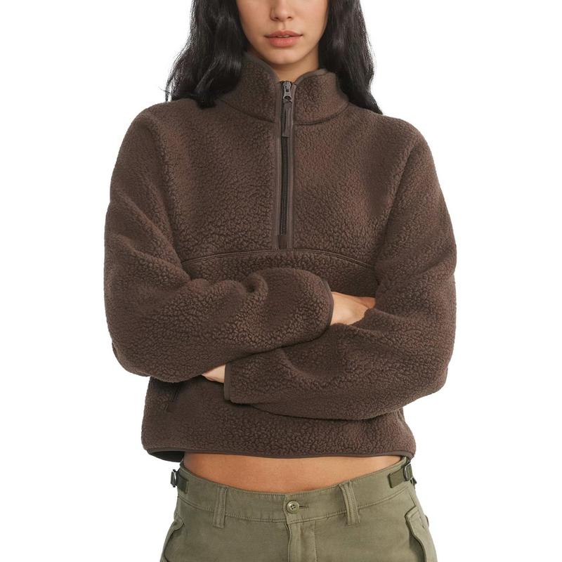 Cozy Teddy Half-Zip Sweatshirt