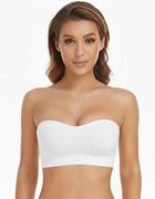 Lusait Strapless Bandeau Bra - Non-Slip Silicone & Wireless Tube Top
