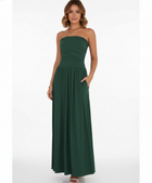 Strapless Blush Maxi Dress