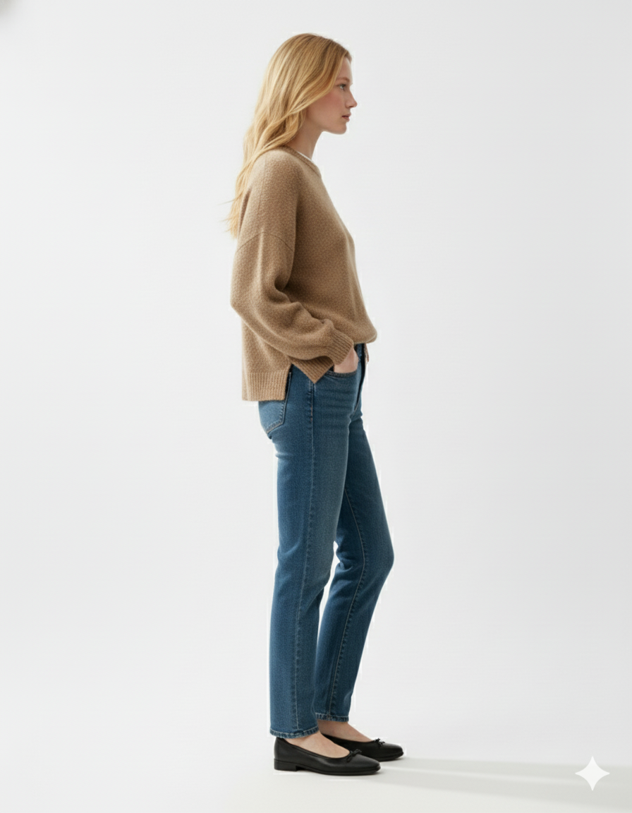 Oversized Split Sweater – Long Sleeve