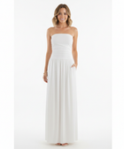 Strapless Blush Maxi Dress