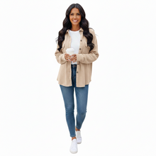 Knit Button-Down Shirt Jacket