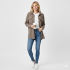 Knit Button-Down Shirt Jacket