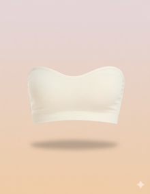 Lusait Strapless Bandeau Bra - Non-Slip Silicone & Wireless Tube Top