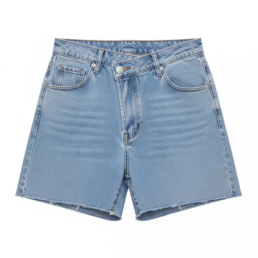 High-Waist Denim Shorts – Casual Summer Streetwear