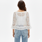 LACE FLARE SLEEVE TOP