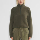 Cozy Teddy Half-Zip Sweatshirt